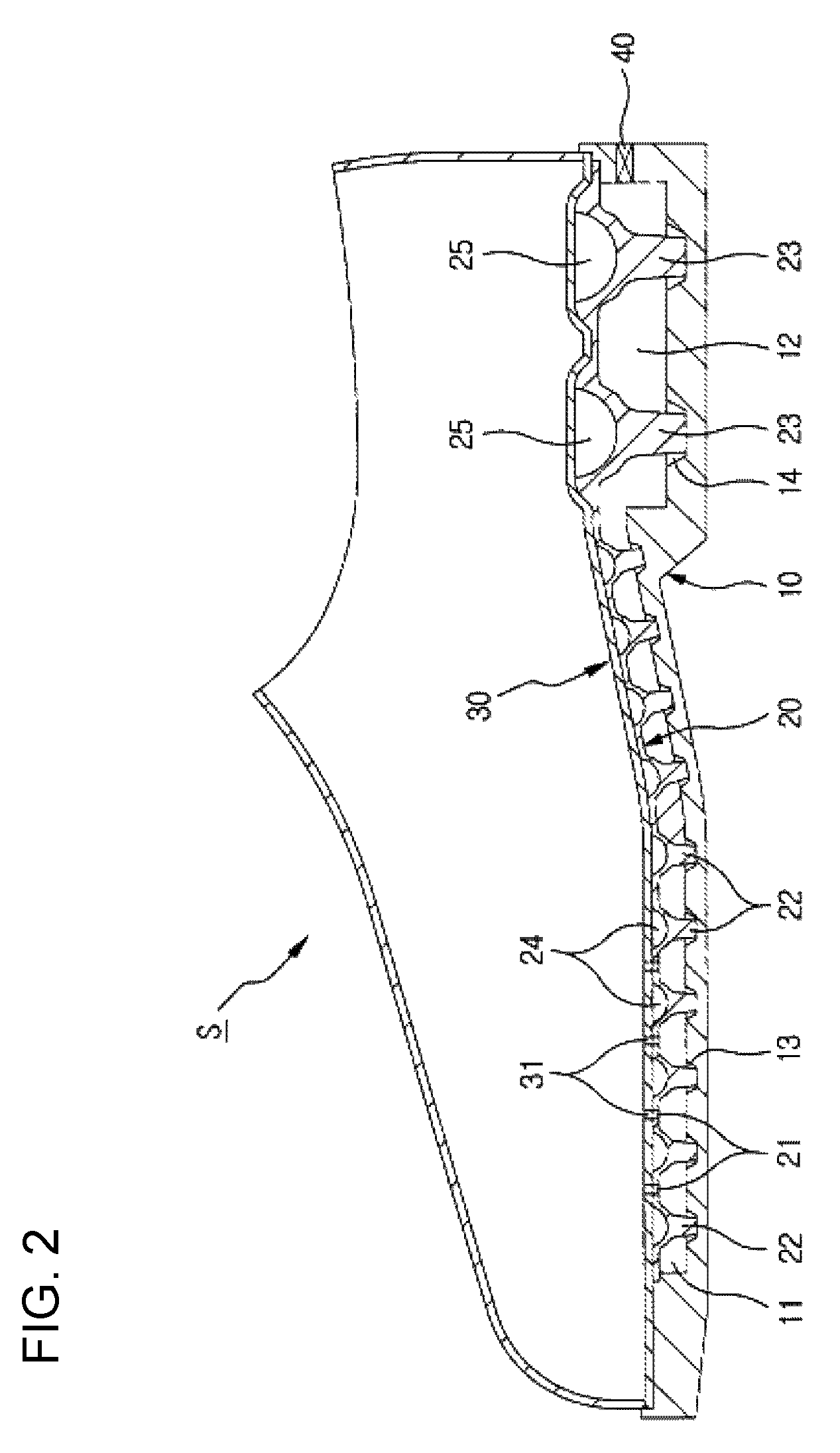 Air-circulating shock absorbing shoes