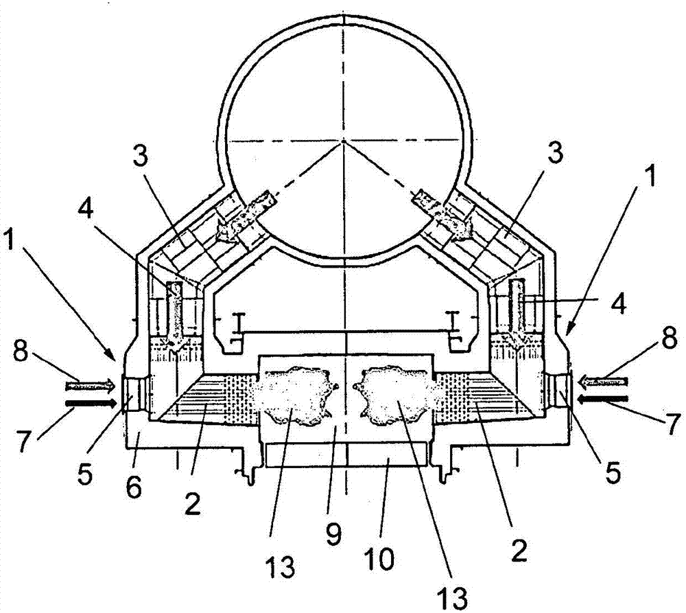 Combustor assembly and method for burning gaseous or liquid fuels