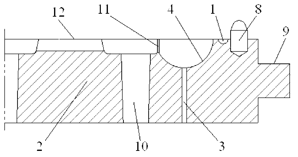 Iron-typed cast ball die