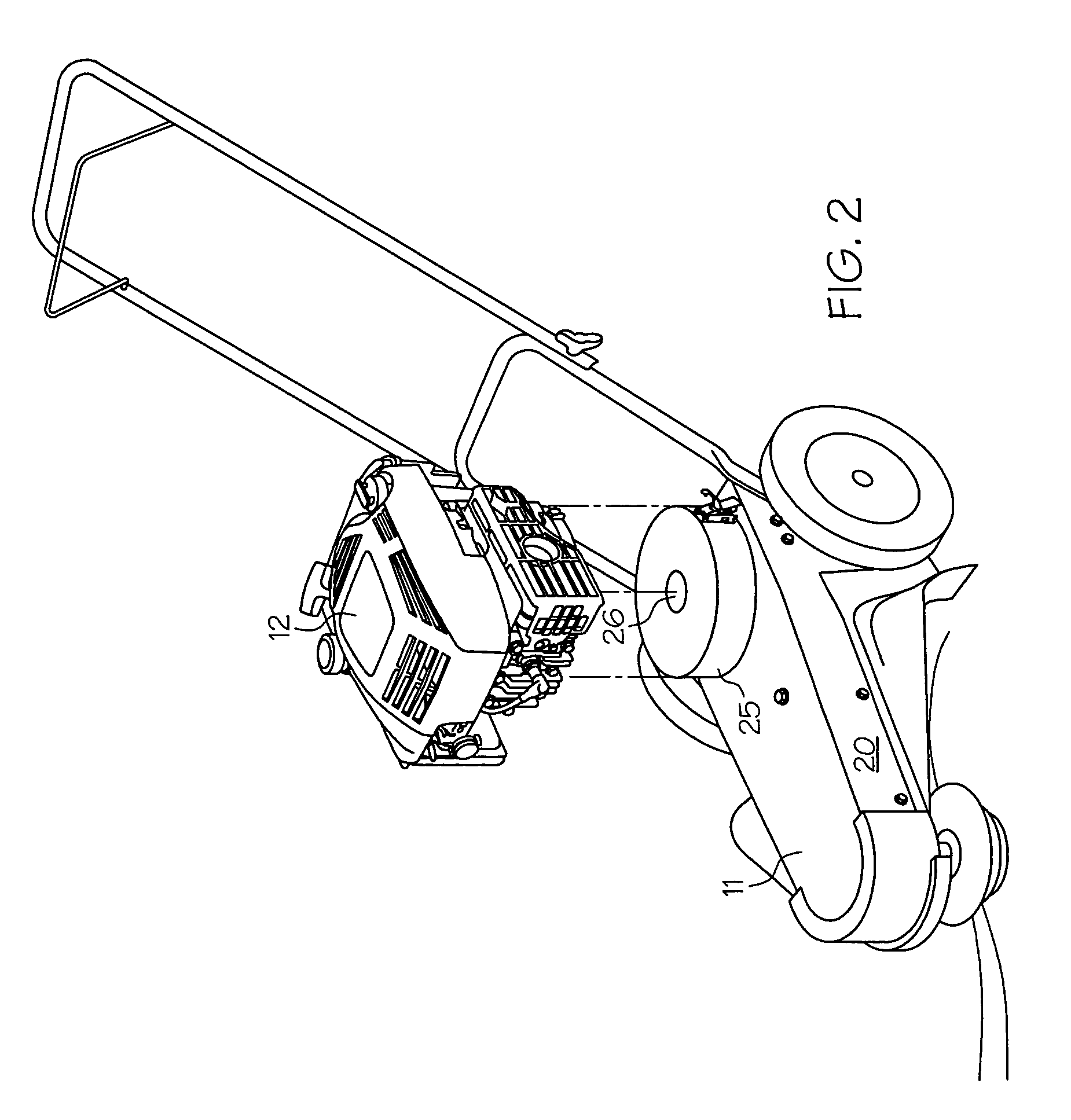 Power equipment with a singular motor