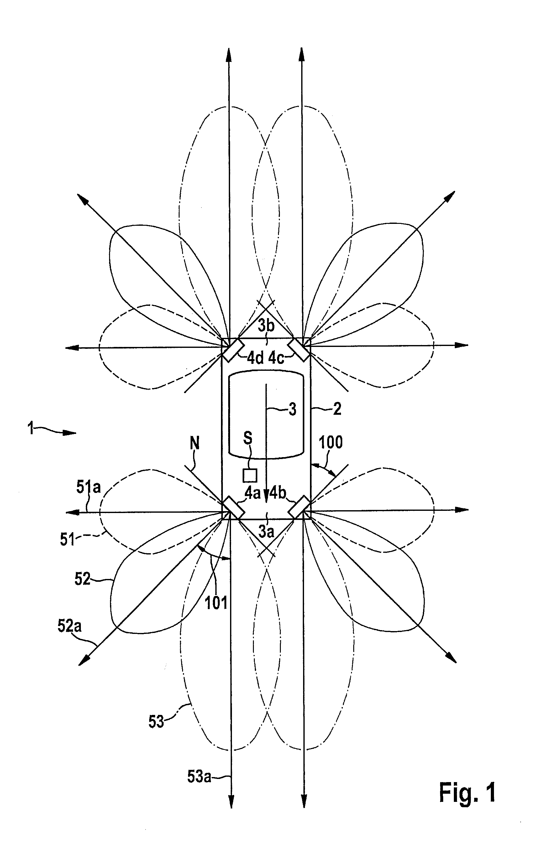 Radar system for motor vehicles, and motor vehicle having a radar system