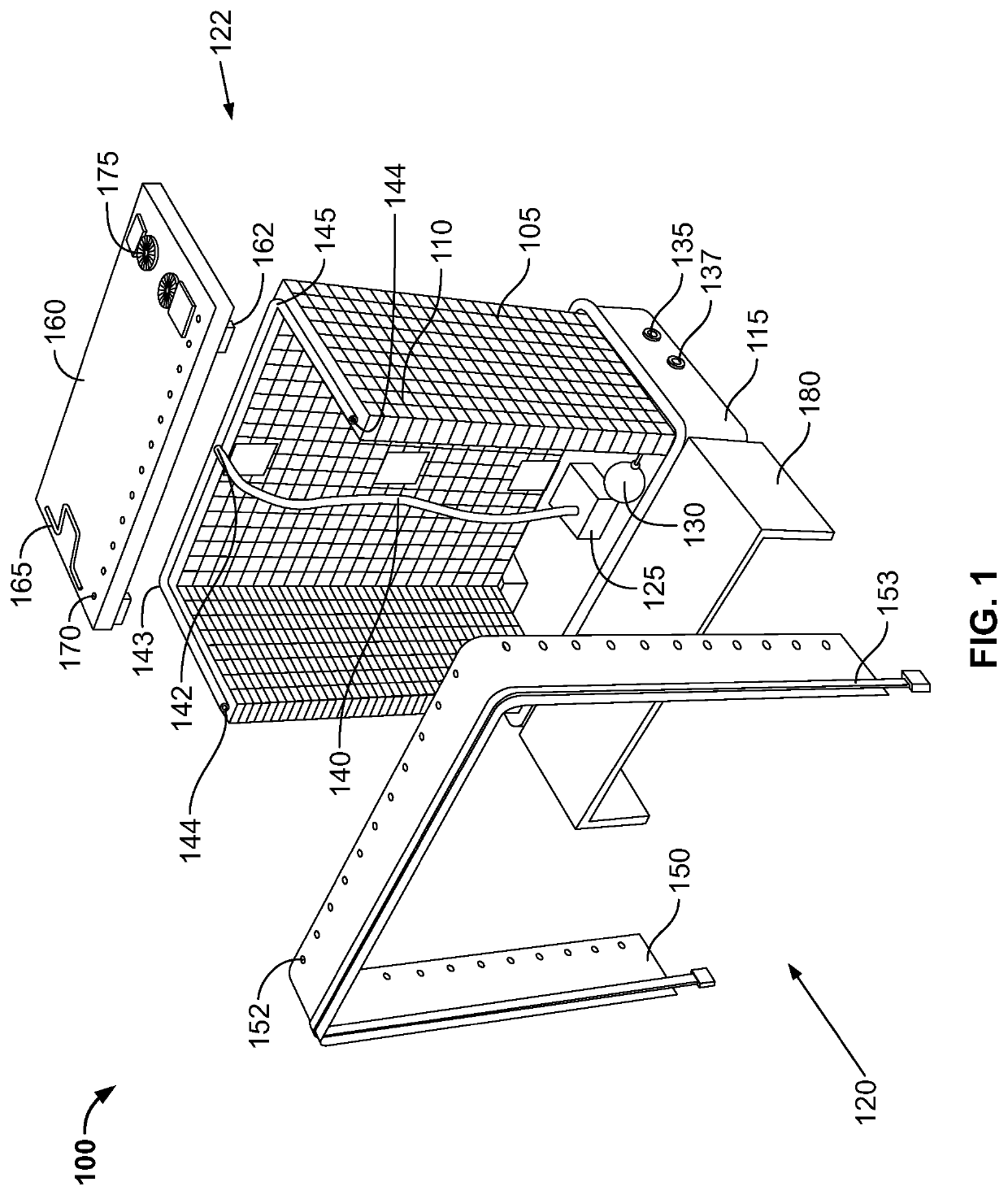 Apparatus coupled to an air-circulating device to reduce temperature of a room or surrounding