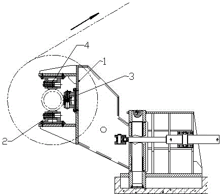 Swelling or shrinkage reel cantilever end supporting apparatus