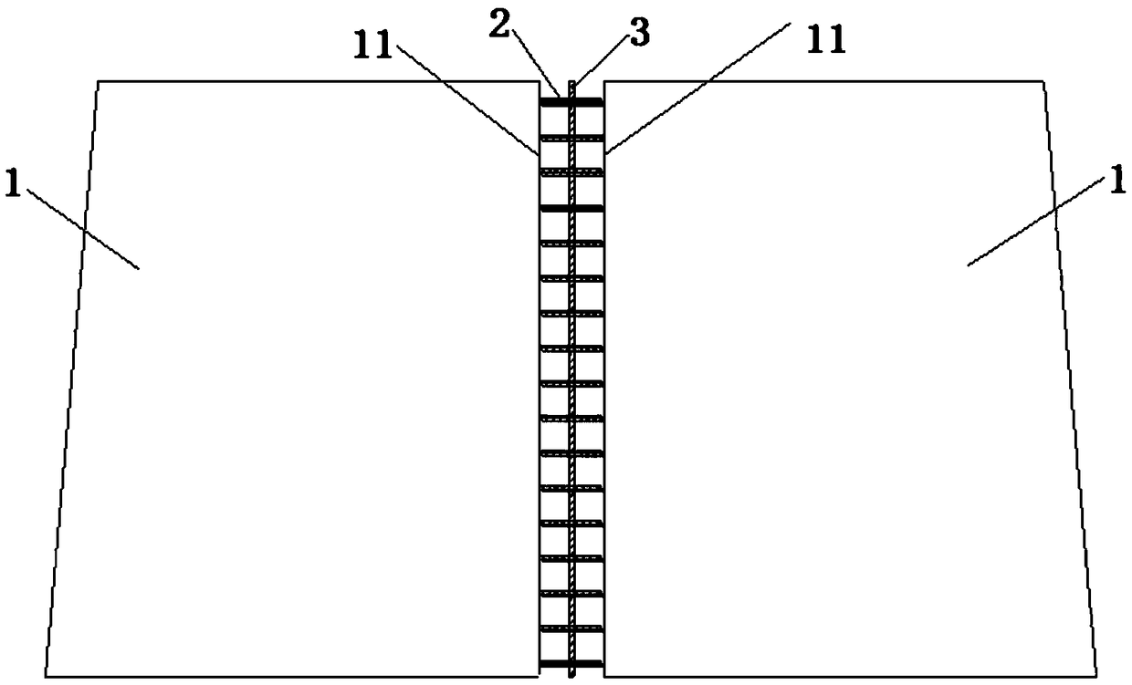 Connecting structure and manufacturing method of tower drum section