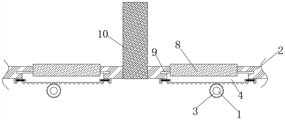 A kind of tape packing device with adjustable tape spacing