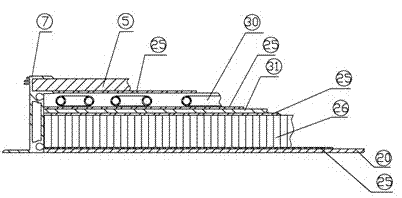 Photovoltaic honeycomb component module with heat collecting pipe