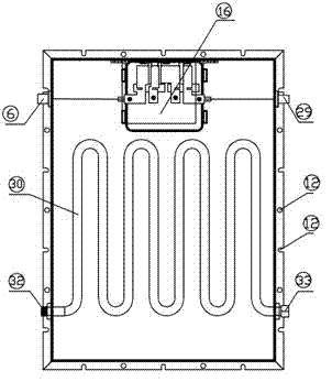 Photovoltaic honeycomb component module with heat collecting pipe