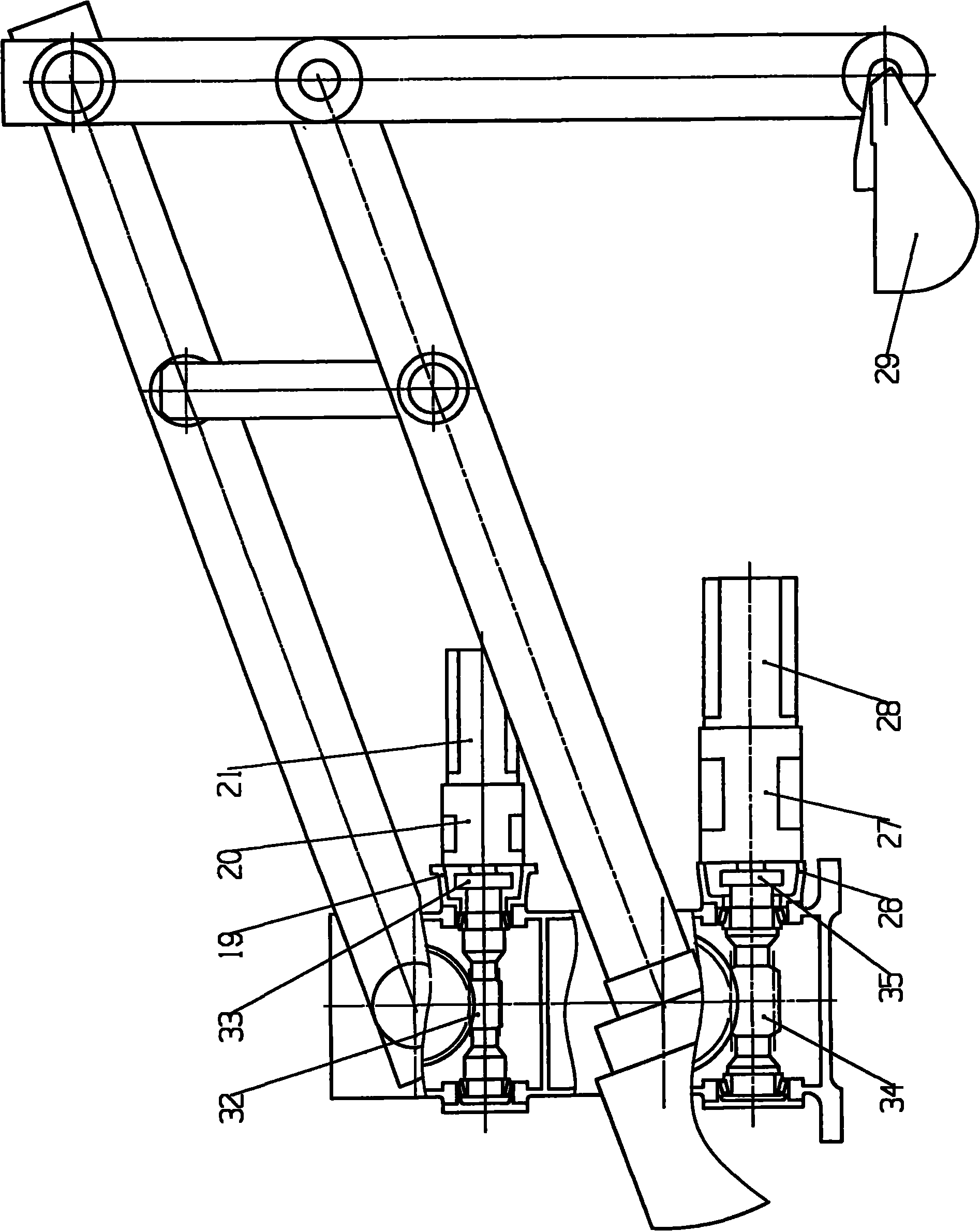 Robot for pouring aluminum piston