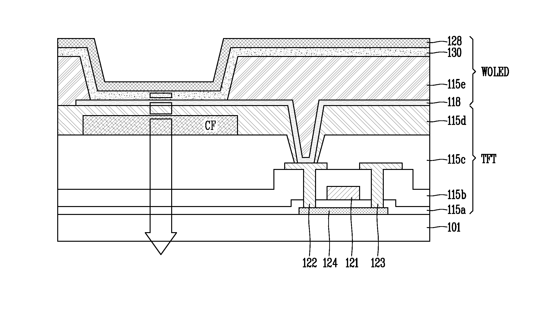 White organic light-emitting display device