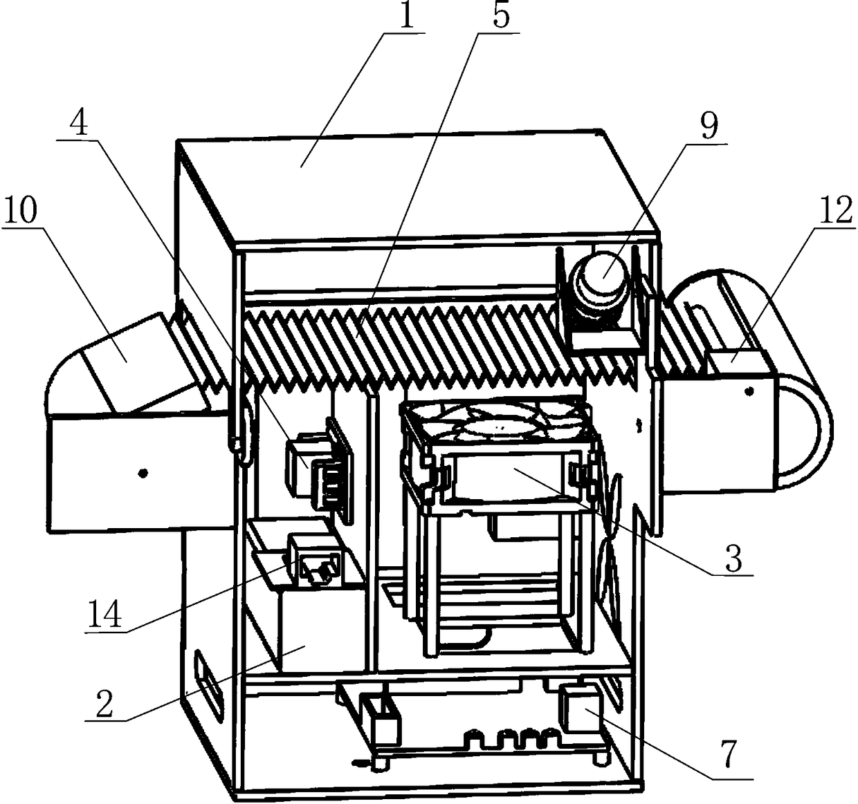 Intelligent multifunctional air detection and purification machine