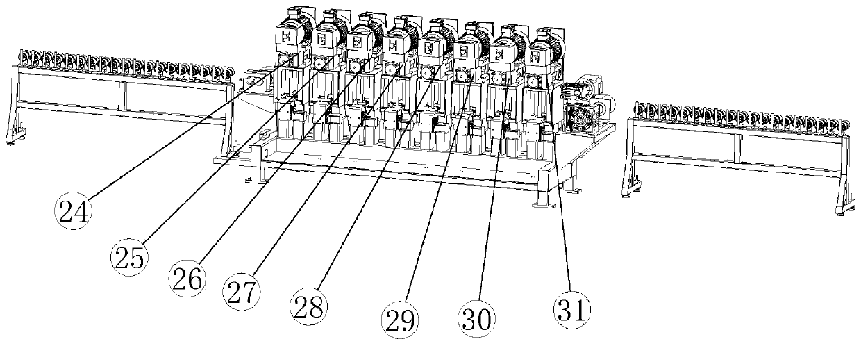 Triple-purpose multifunctional environment-friendly numerical control line moulding machine