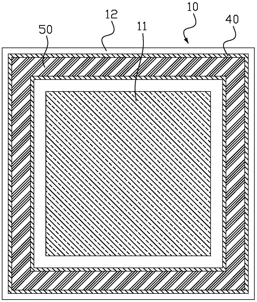 Frit contact membrane layer and OLED packaging structure with frit contact membrane layer