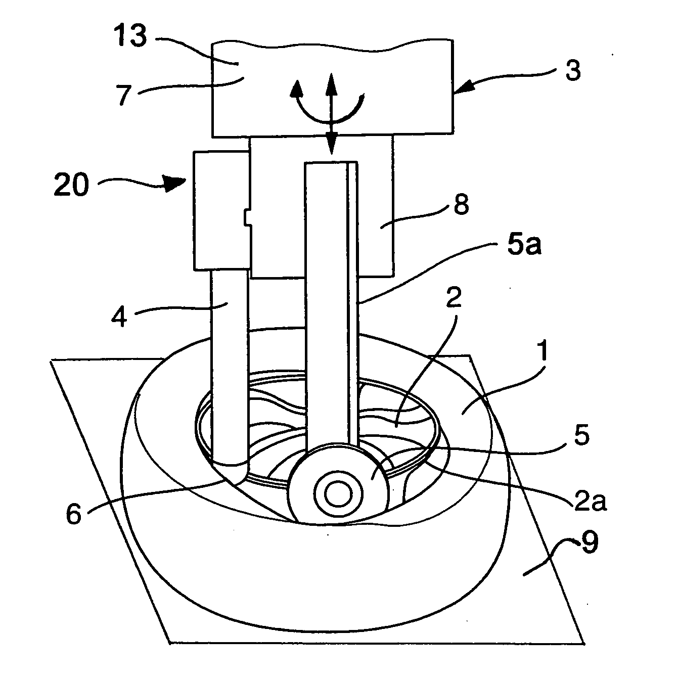 Improper working position detection for tire mounting apparatus and method