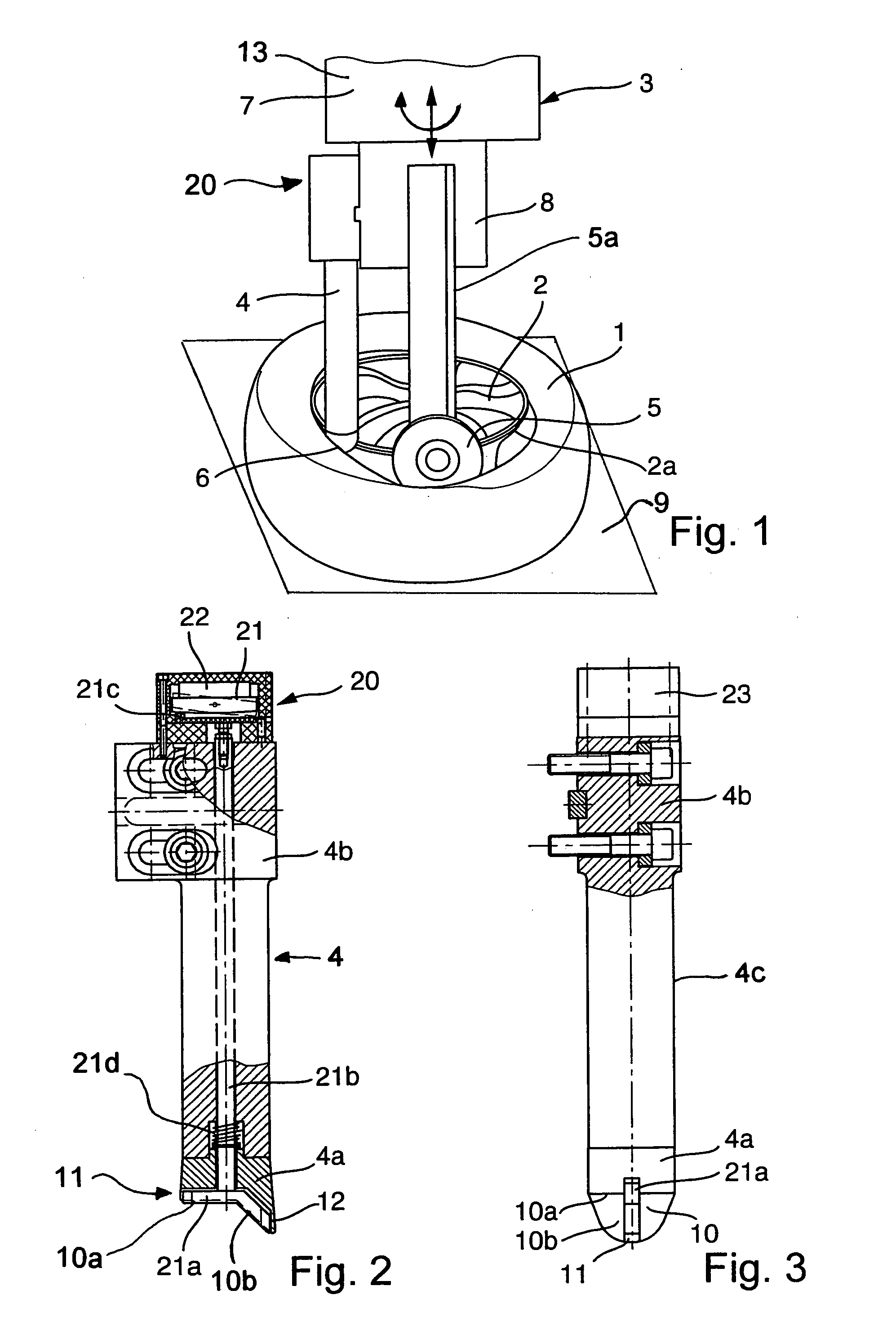 Improper working position detection for tire mounting apparatus and method