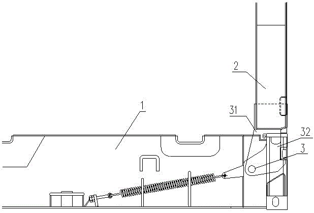 Balancing device of foldable container