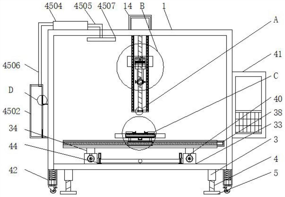 A kind of furniture tenon and tenon three-dimensional precision beveling equipment