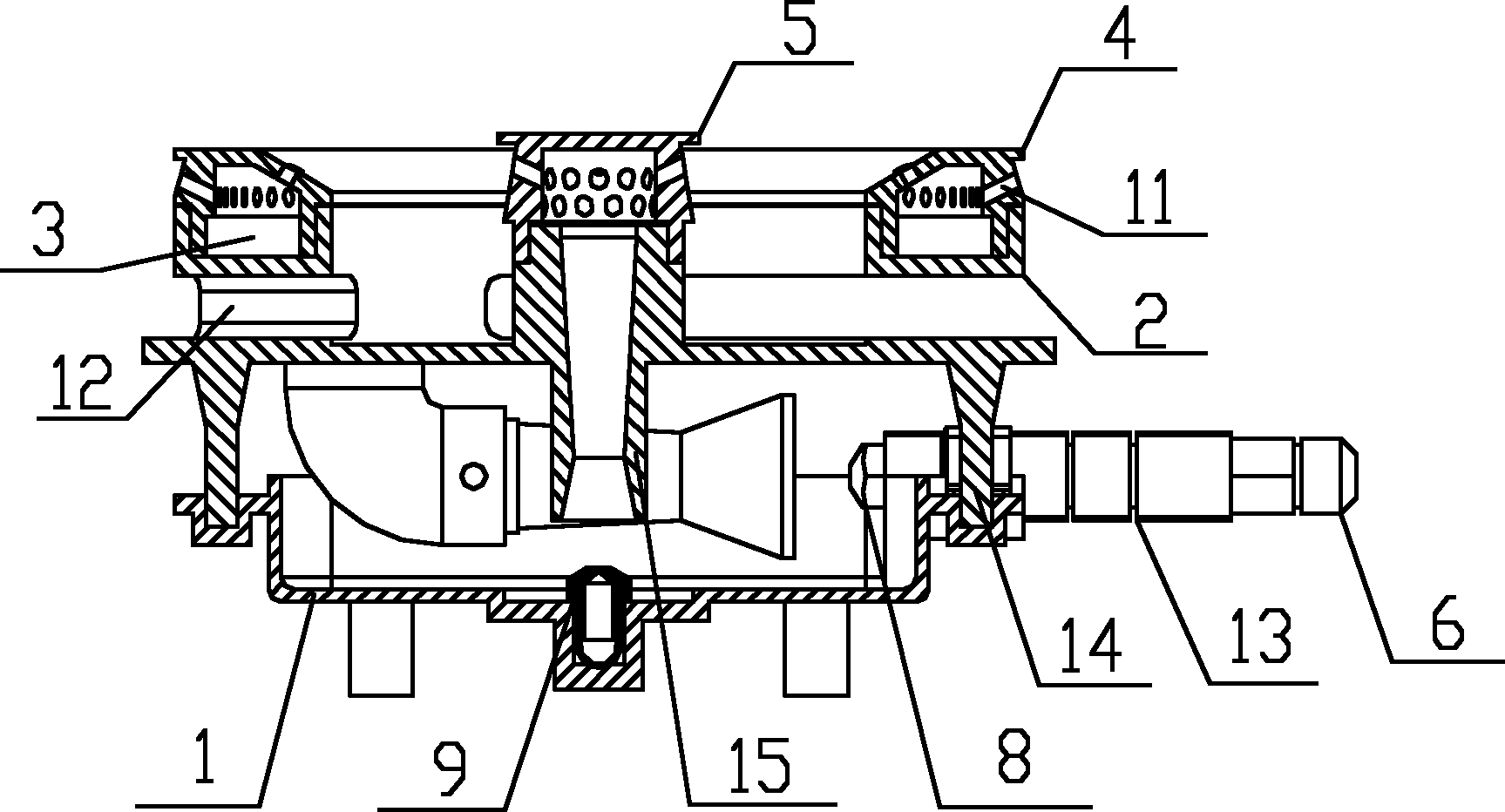 Upper air inlet gas cookware