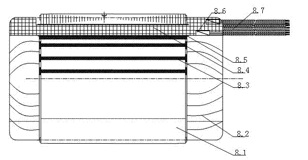 Roll ball high-speed milling electric main shaft