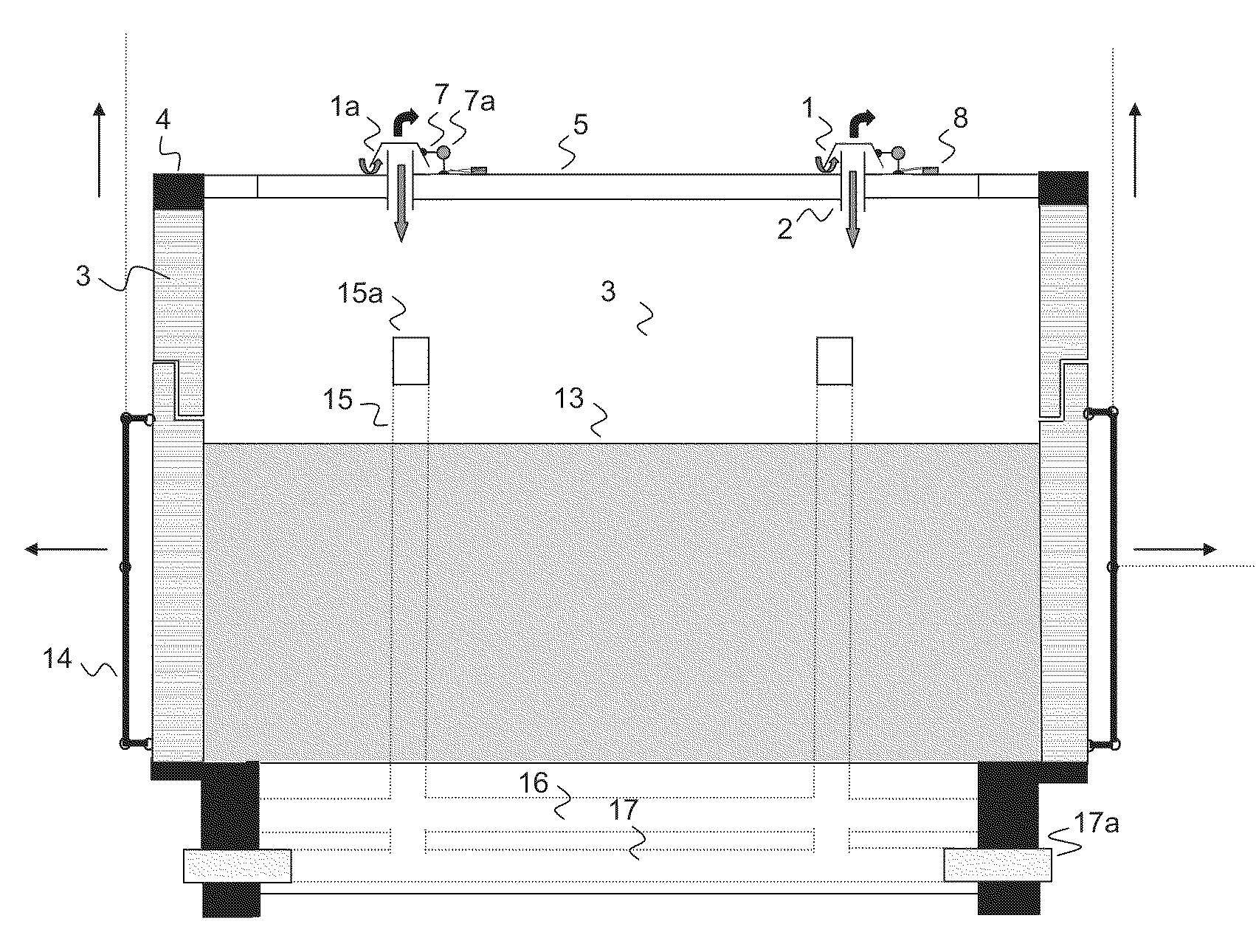 Device and method for dosing or shutting off primary combustion air in the primary heating room of horizontal coke-oven chambers