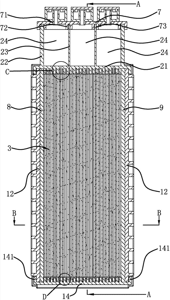 Bipolar lead-acid storage battery