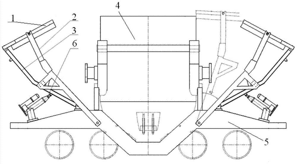 Molten iron transportation online molten iron tank heat preservation device and covering and uncovering method thereof