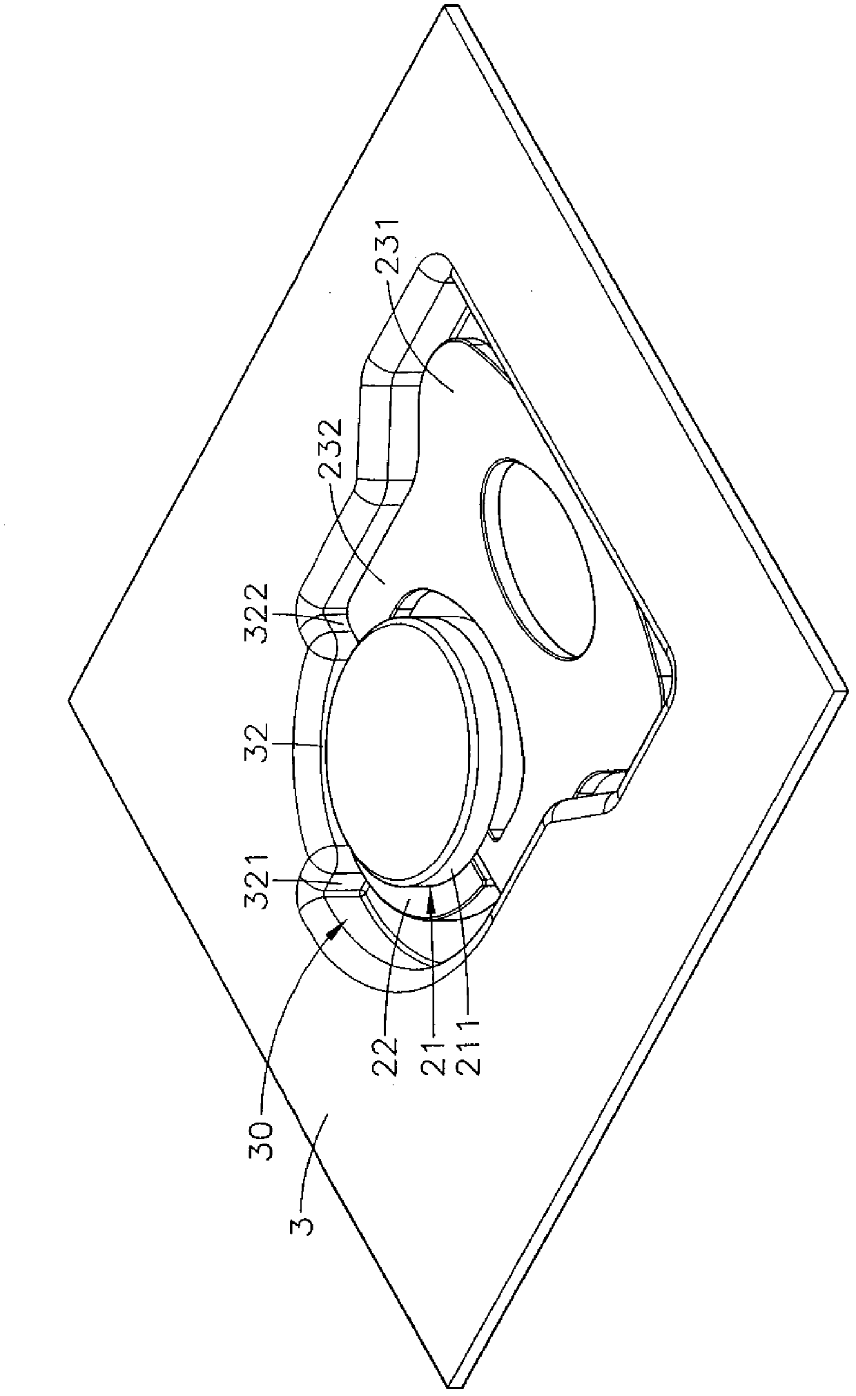 BTB (board to board) rotary fastening device