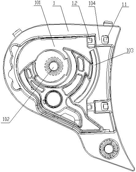 Double-glass intelligent alarm type helmet