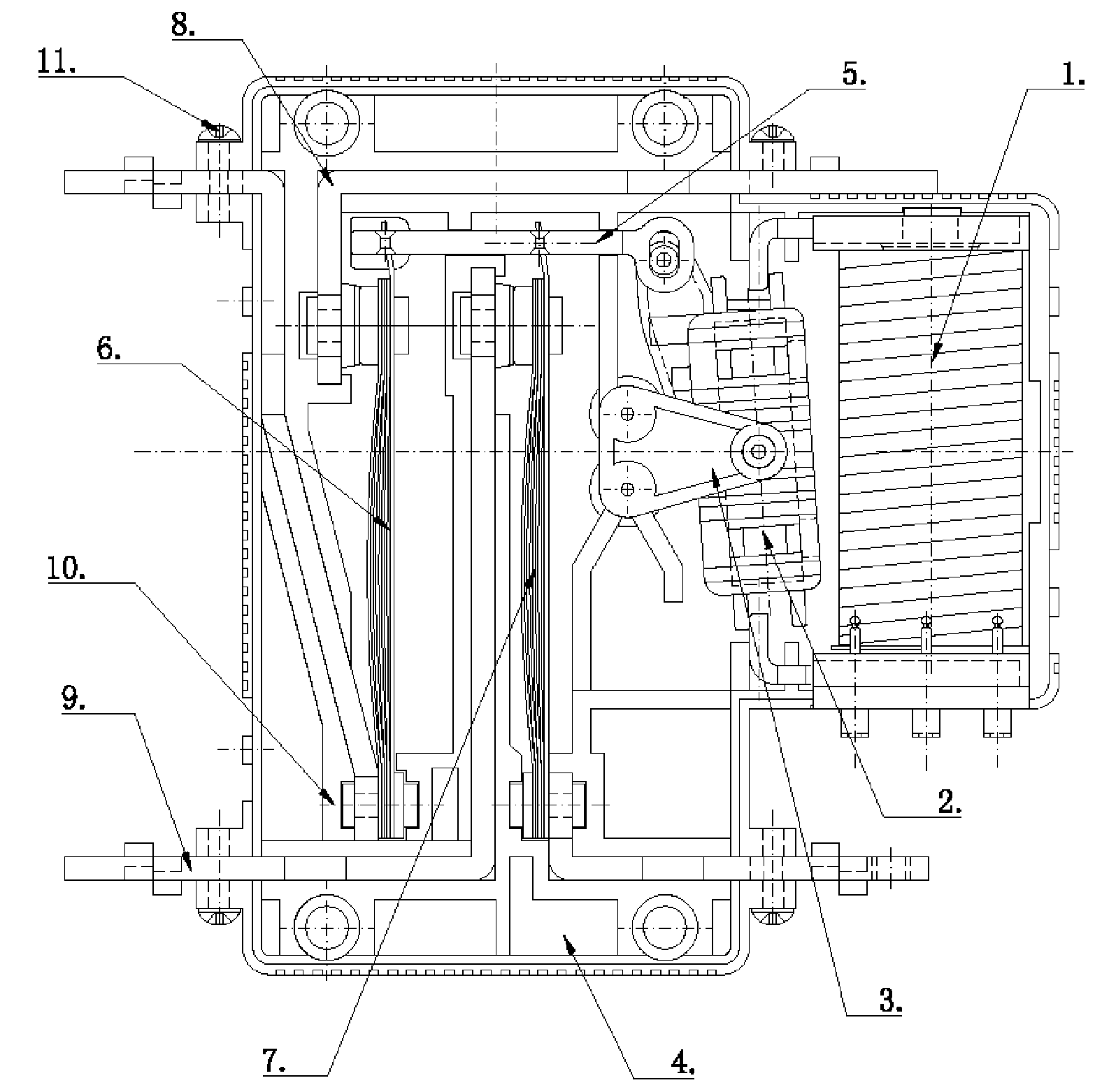 Magetic latching relay