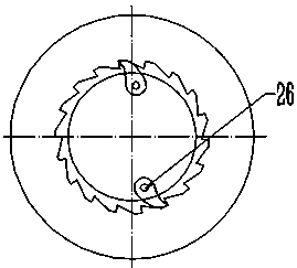 Real-time detection device of roundness of deep hole