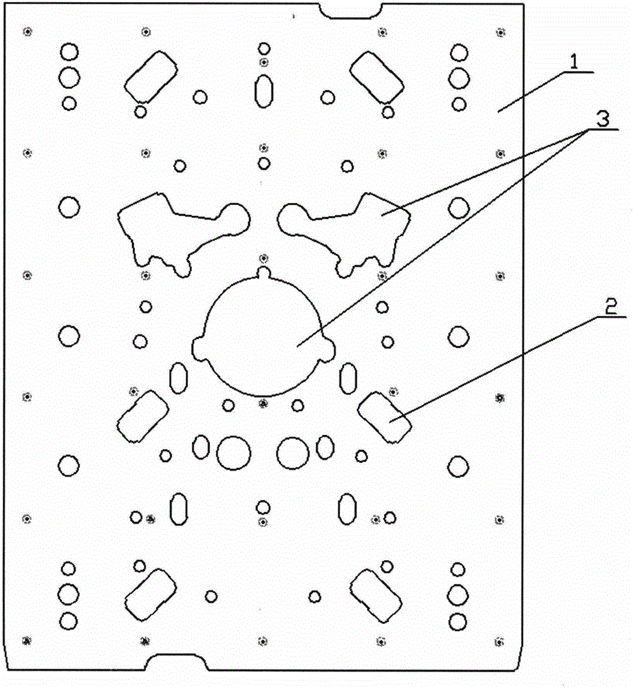 Machining method for eliminating needle plate deformation