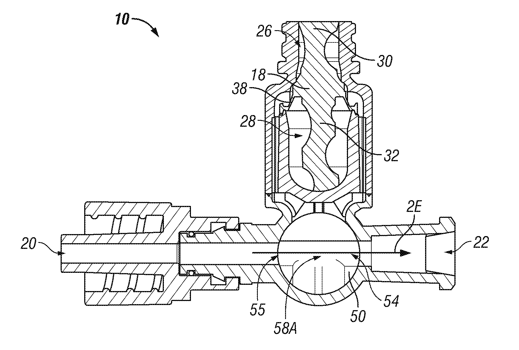 Self-flushing valve