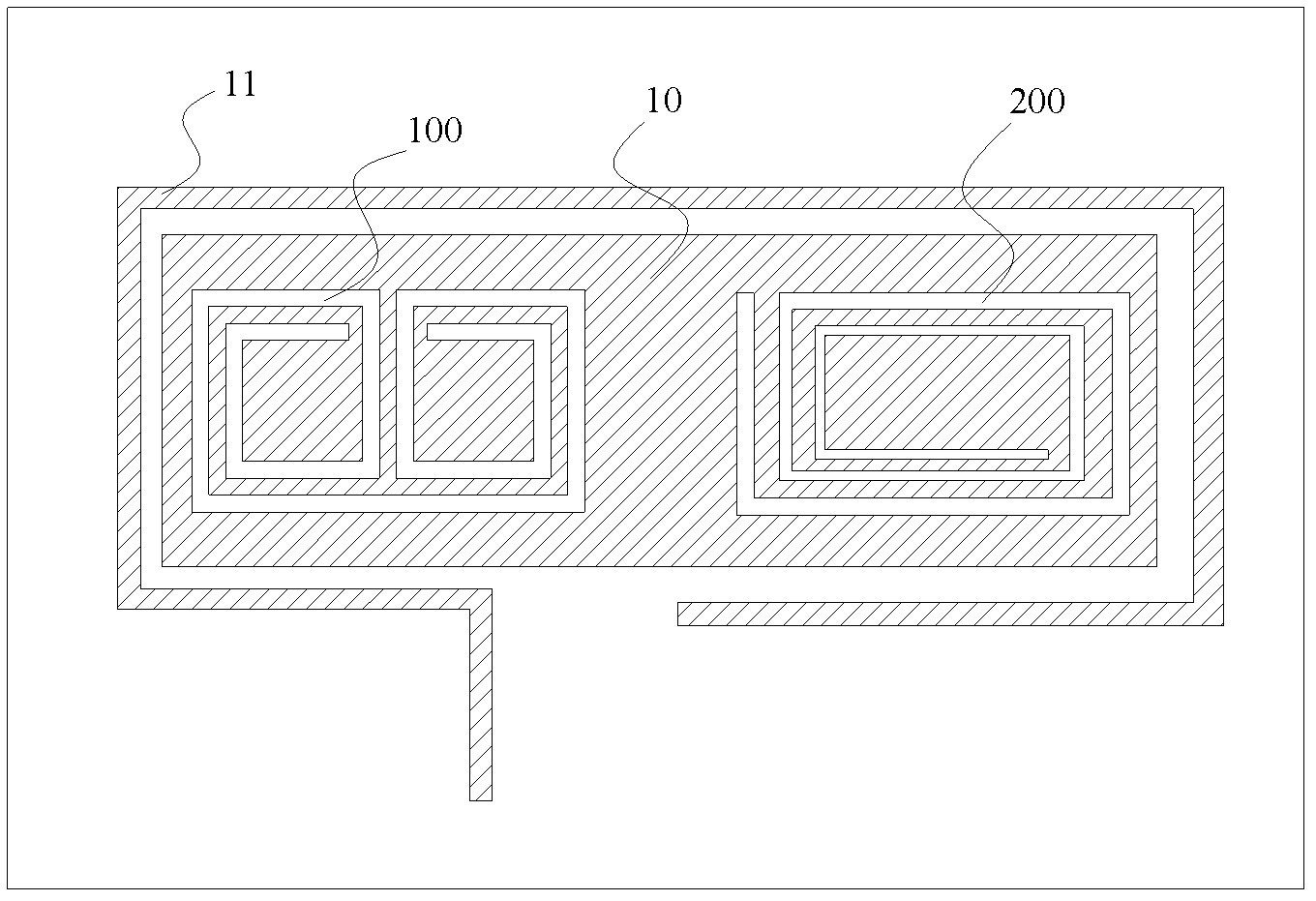 Antenna and MIMO antenna provided with antennas