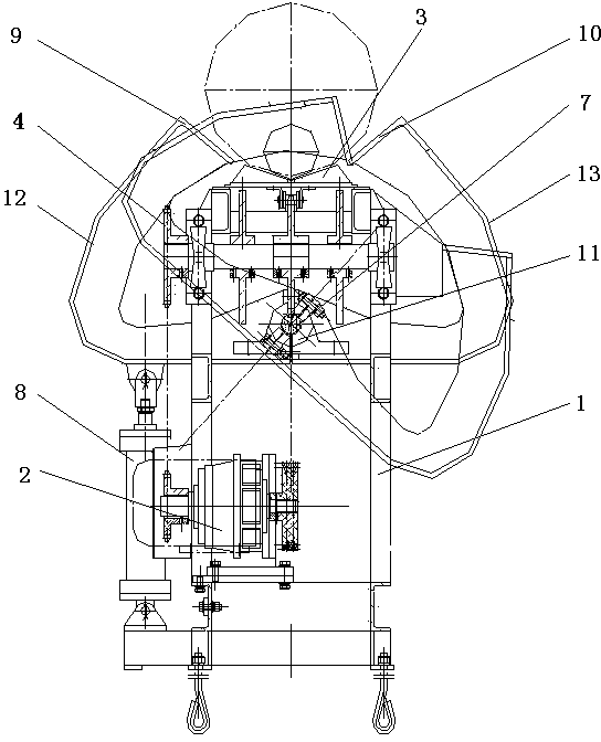 Automatic raw wood stacking device