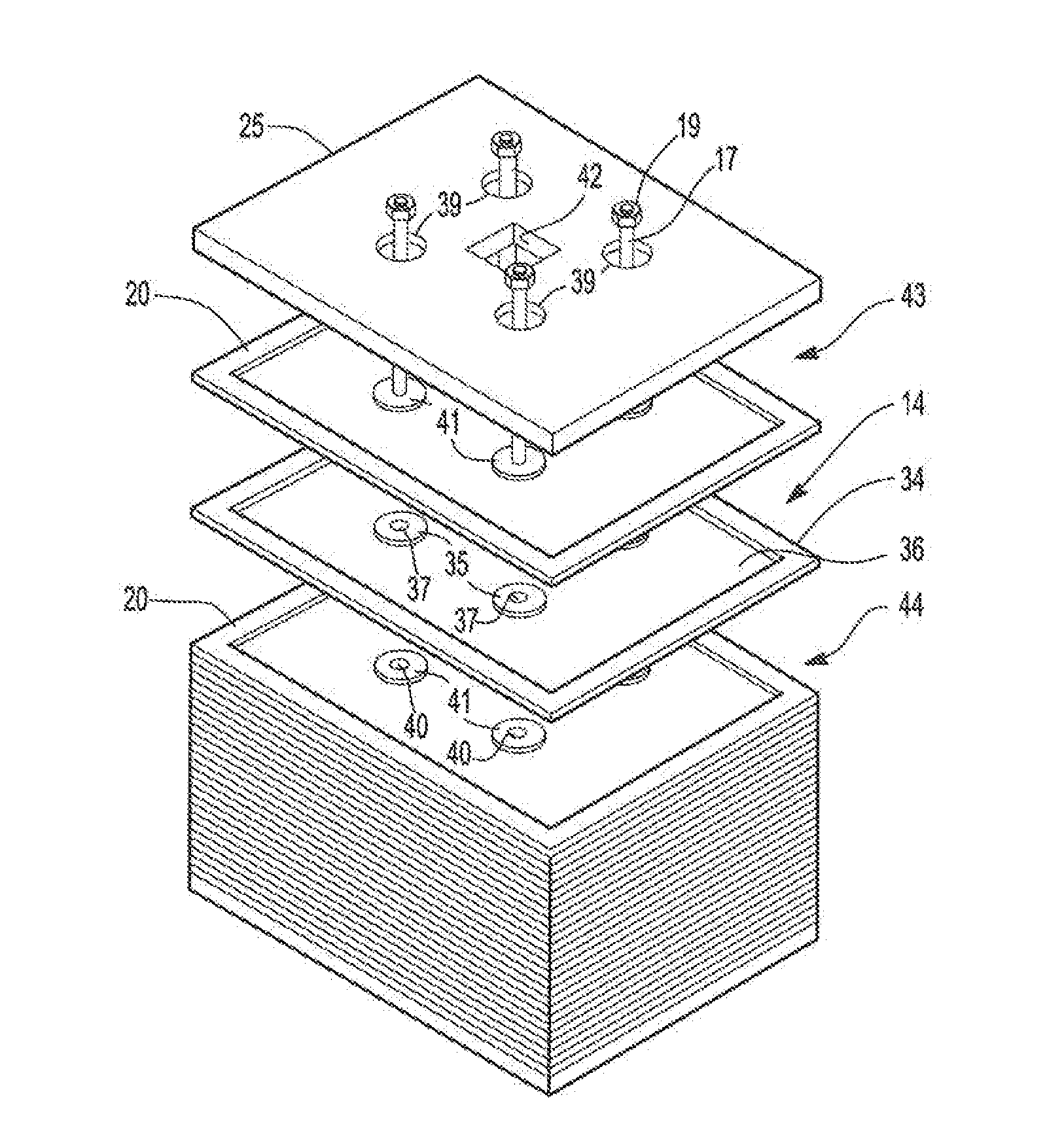 Bipolar battery assembly