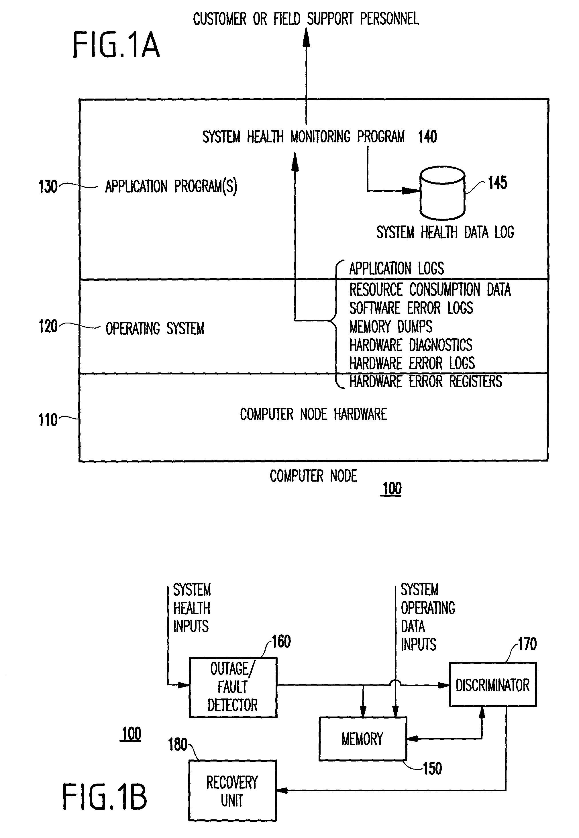 Method and system for reduction of service costs by discrimination between software and hardware induced outages