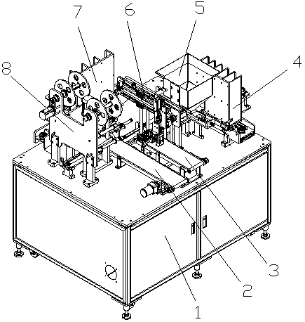 Granular material dividing boxing machine