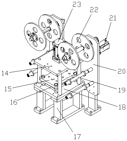 Granular material dividing boxing machine