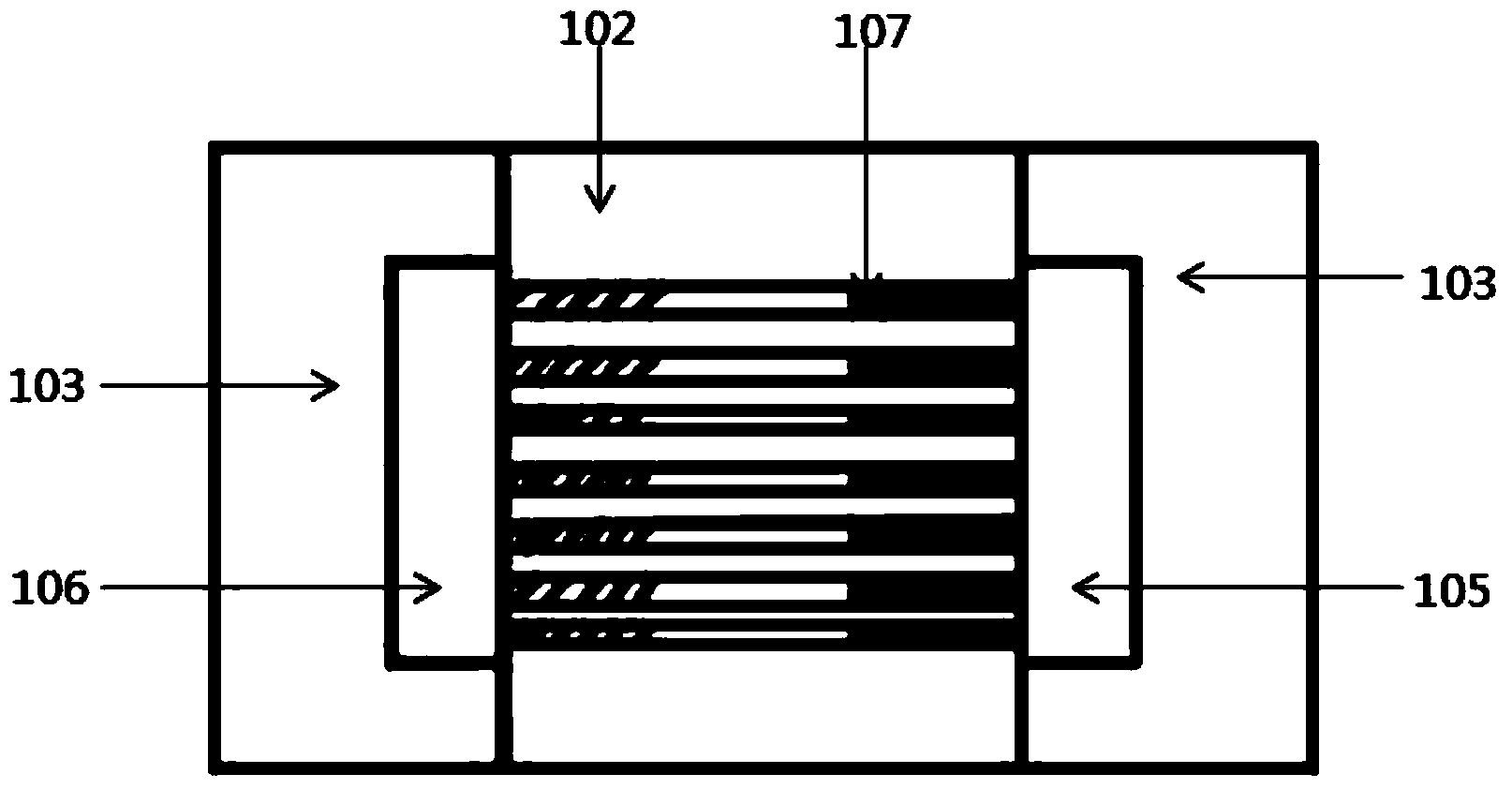 Transverse zinc oxide nanorod array light emitting diode