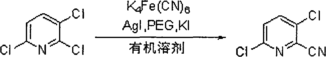 Method for synthesizing 2-cyano-3,6-dichloropyridine