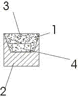 Packaging method for flexible-graphite-flake substrate LED