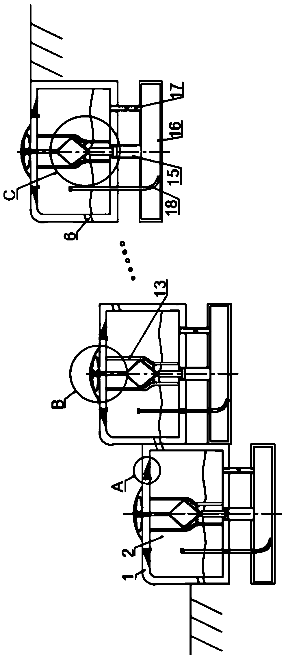 Water storage ladder for sponge city