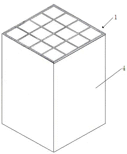 Radiography imaging detector scintillation crystal array and manufacture method thereof