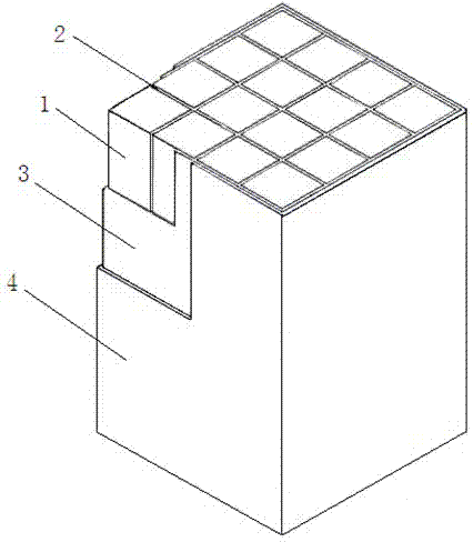 Radiography imaging detector scintillation crystal array and manufacture method thereof