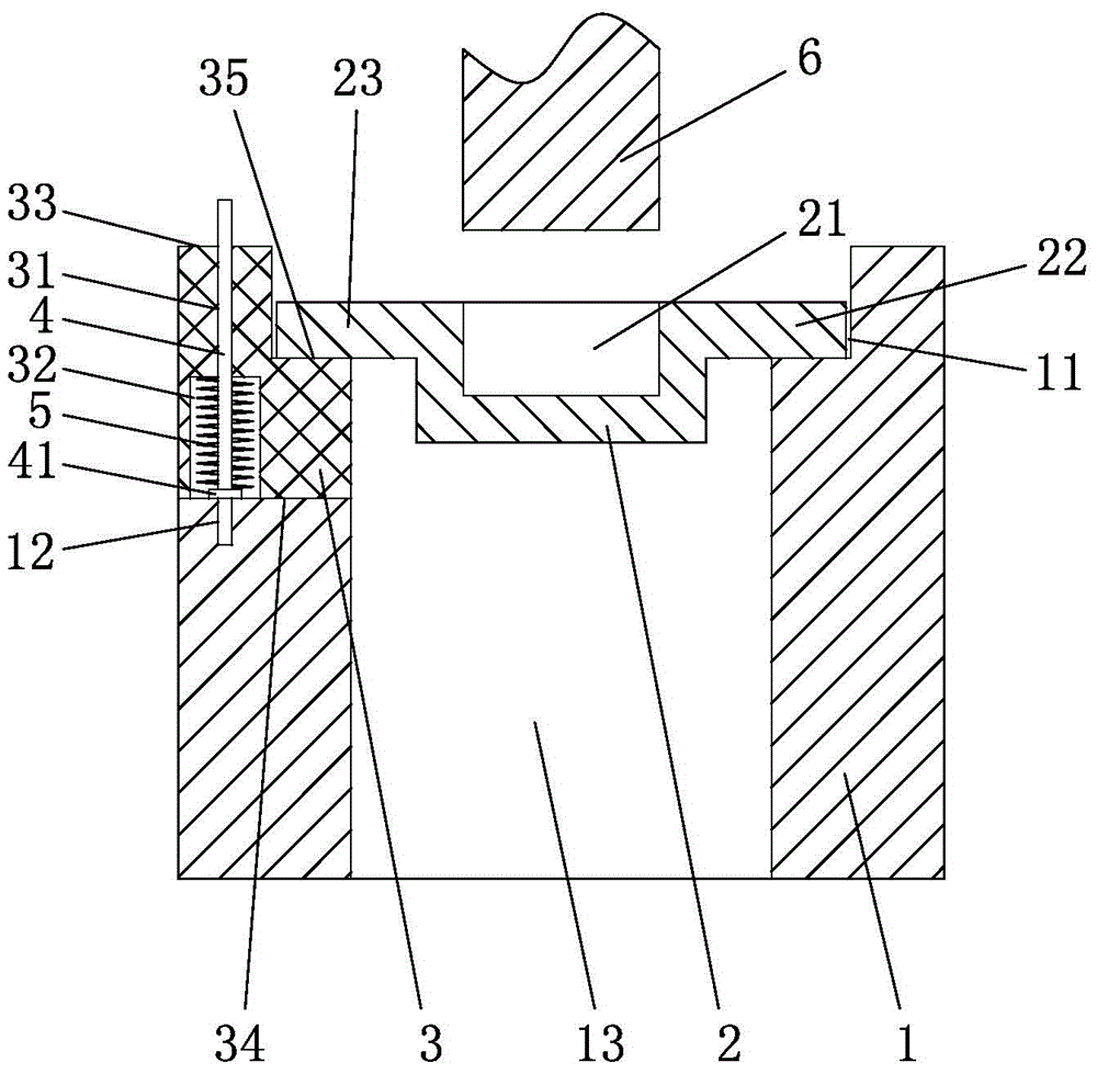 Pressing mold base capable of being rotated safely