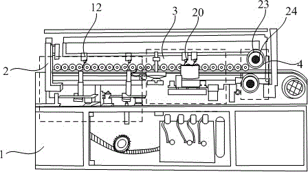 Full-automatic curve and straight grinding and ironing integrated edge banding machine and realization method thereof