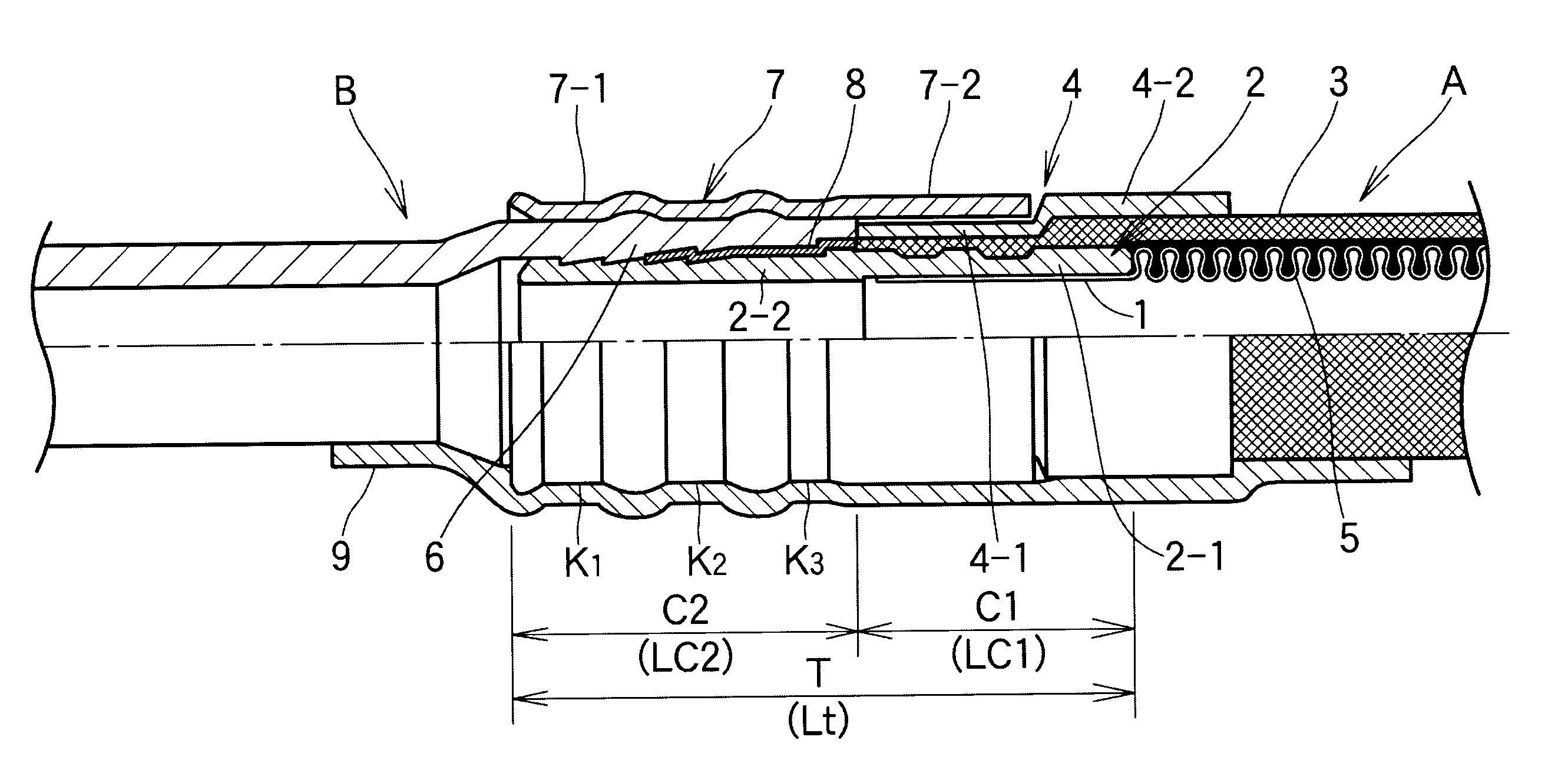 Connection Structure For Different Kinds of Metal Tubes