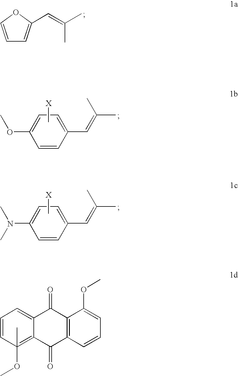 Copolymerizable methine and anthraquinone compounds and articles containing them