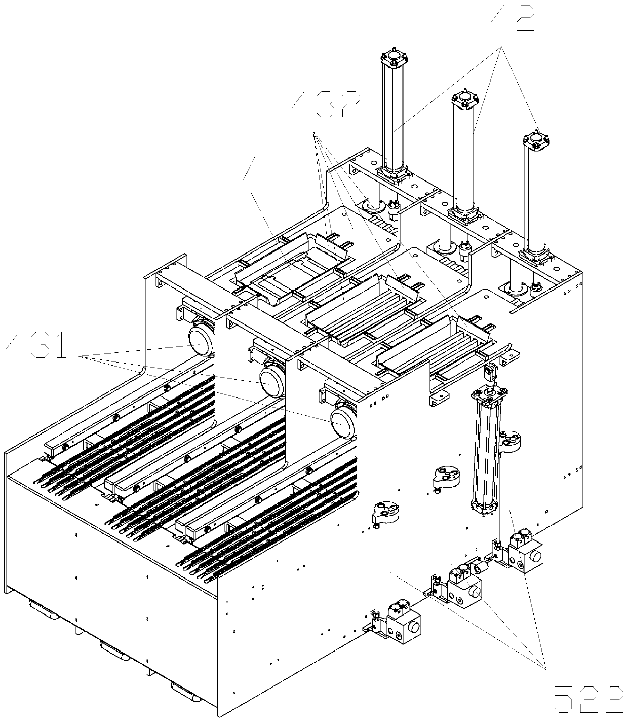 Electrode plate automatic tidying device