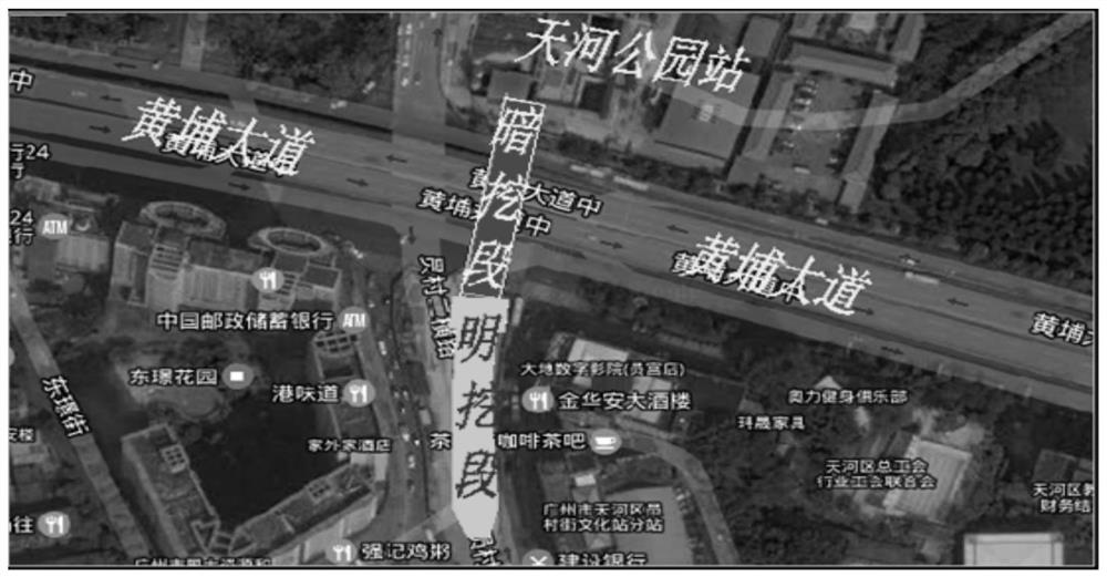 Method for analyzing influence of shallow-buried and underground-excavated tunnel pipe curtain reinforcement on ground and pile foundation