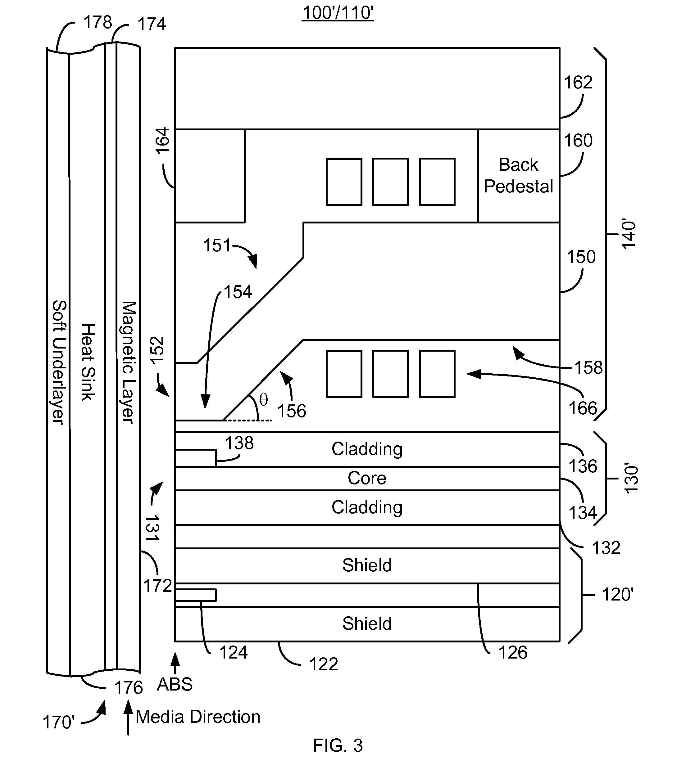 Method and system for providing separate write and optical modules in an energy assisted magnetic recording disk drive